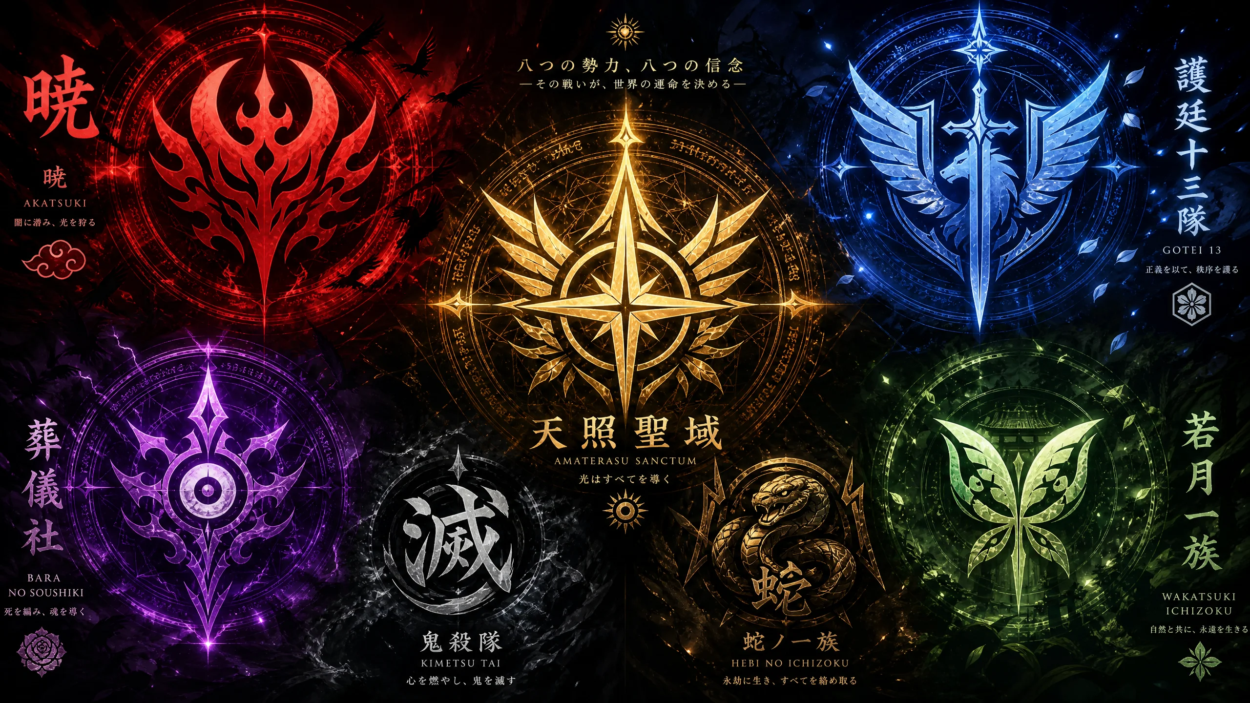 动漫阵营势力关系图谱横幅